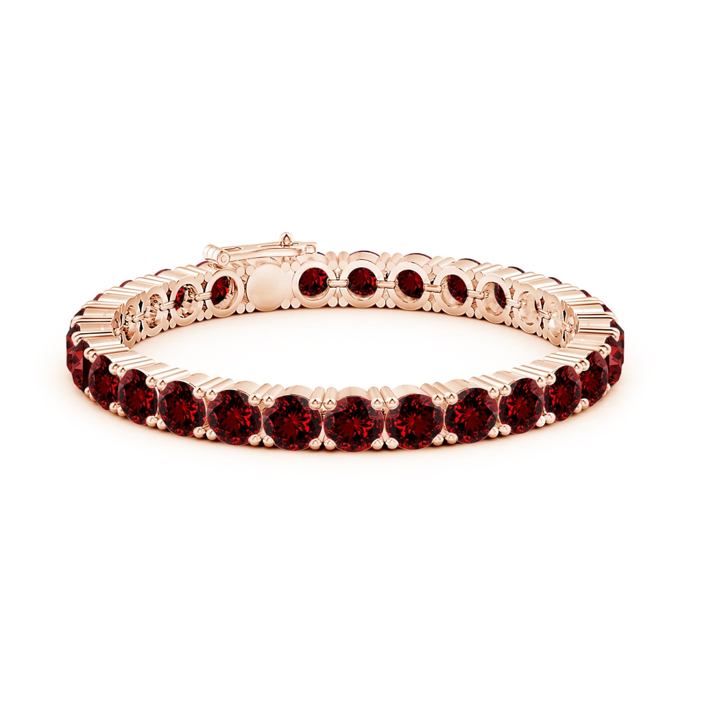 6mm Labgrown Lab-Grown Classic Ruby Linear Tennis Bracelet in Rose Gold - side 199