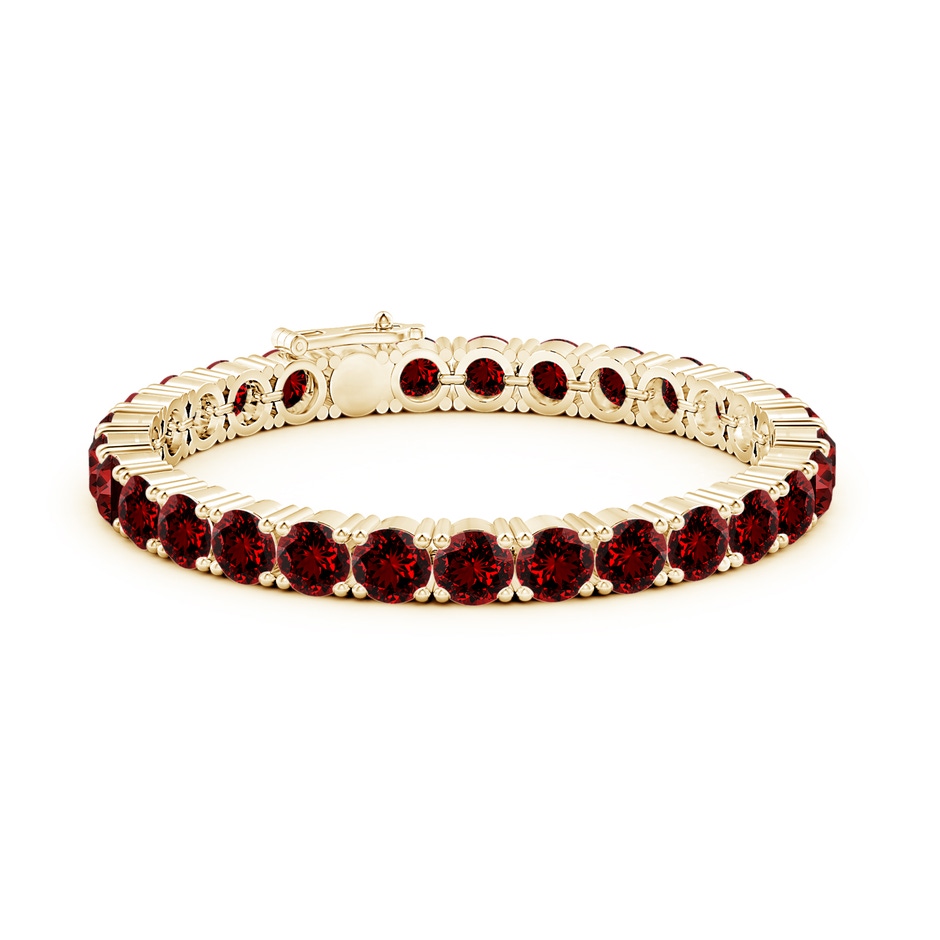 6mm Labgrown Lab-Grown Classic Ruby Linear Tennis Bracelet in Yellow Gold side 199