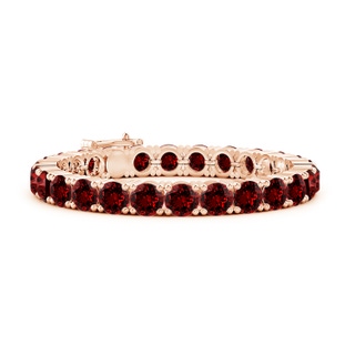 7mm Labgrown Lab-Grown Classic Ruby Linear Tennis Bracelet in Rose Gold