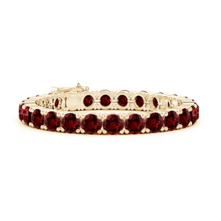 7mm Labgrown Lab-Grown Classic Ruby Linear Tennis Bracelet in Yellow Gold