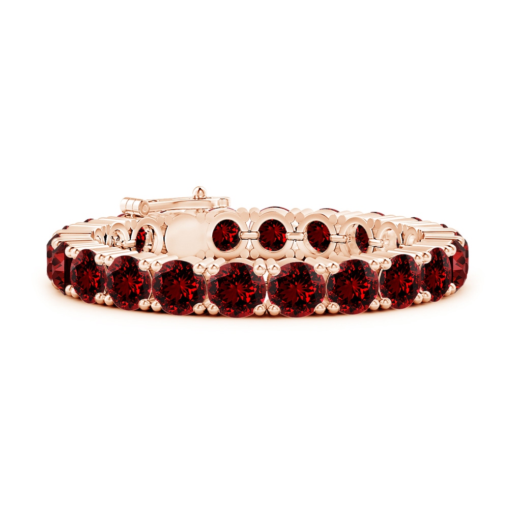 8mm Labgrown Lab-Grown Classic Ruby Linear Tennis Bracelet in Rose Gold