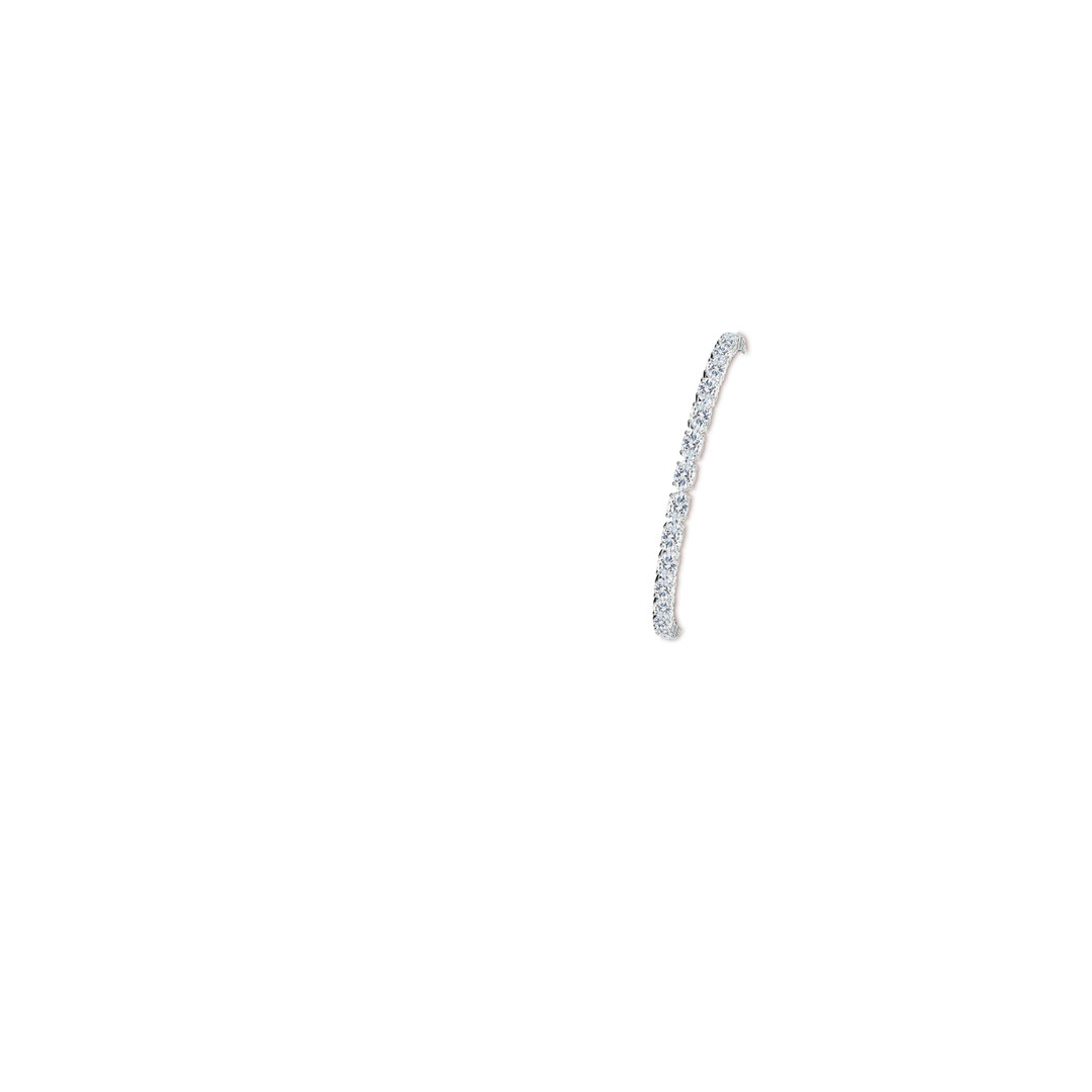 5x3mm FGVS Lab-Grown Classic Oval Diamond Tennis Link Bracelet in White Gold - body_arm