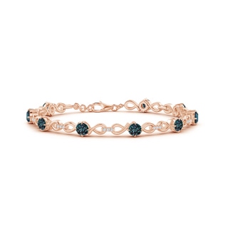 4mm Labgrown Lab-Grown Alexandrite and Diamond Infinity Link Bracelet in 10K Rose Gold