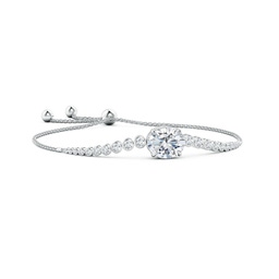 Silver Silver Lab Grown Diamond Bracelets