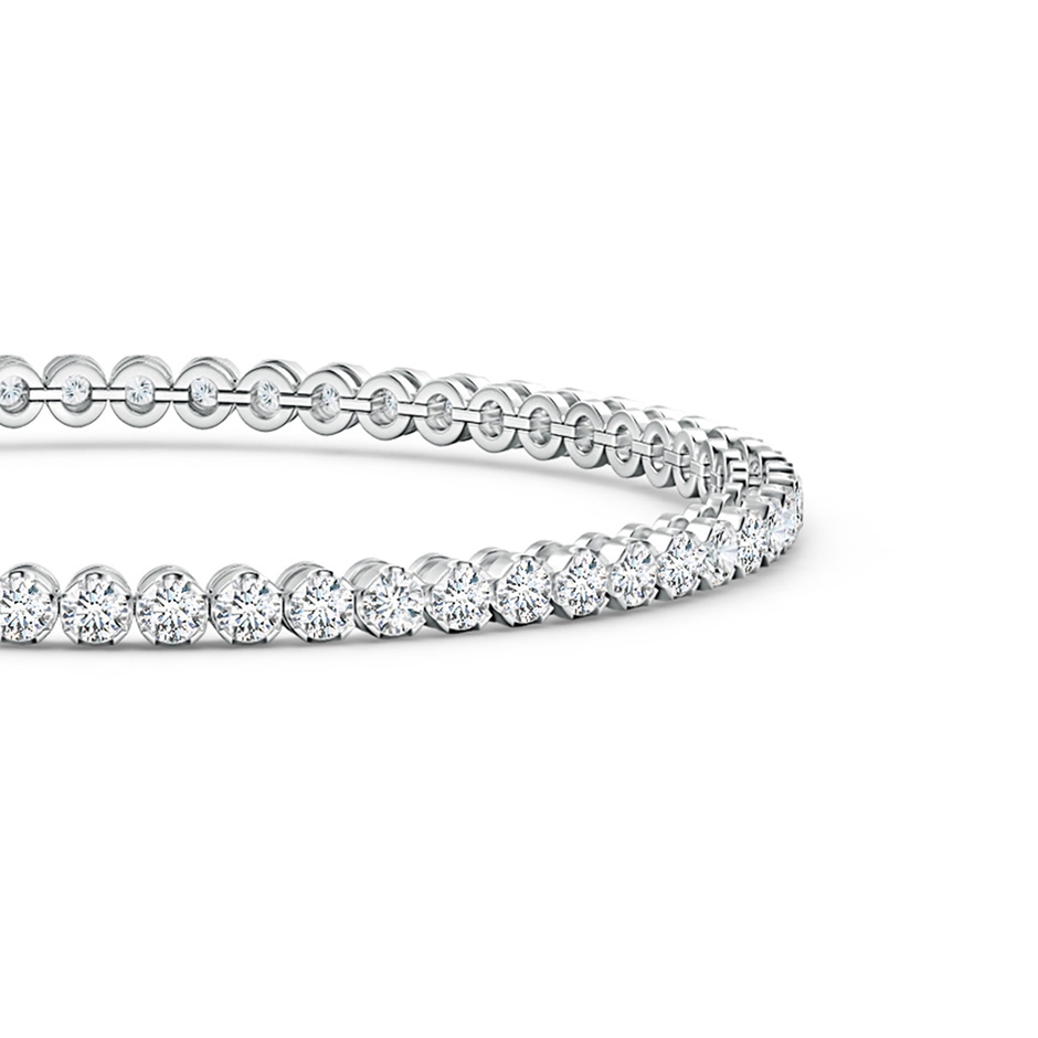 2.3mm FGVS Lab-Grown Classic Round Diamond Tennis Bracelet in White Gold side 199