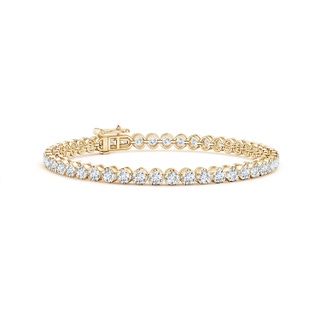 3mm FGVS Lab-Grown Classic Round Diamond Tennis Bracelet in 10K Yellow Gold