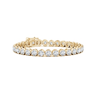 4.5mm FGVS Lab-Grown Classic Round Diamond Tennis Bracelet in 10K Yellow Gold