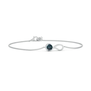 5mm Labgrown Lab-Grown Alexandrite Ribbon Bracelet with Diamond Accents in P950 Platinum