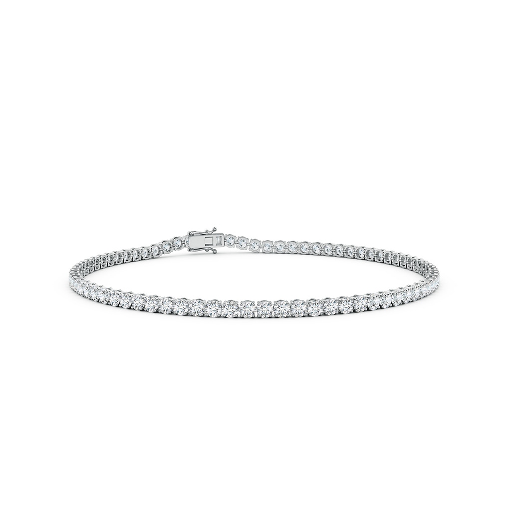 2mm FGVS Round Lab-Grown Diamond Classic Tennis Bracelet in White Gold