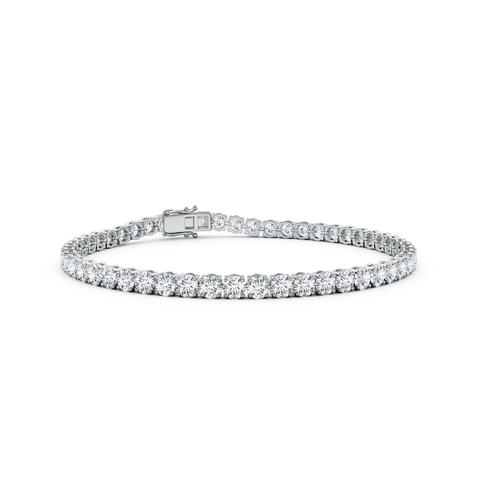 3mm FGVS Round Lab-Grown Diamond Classic Tennis Bracelet in White Gold 