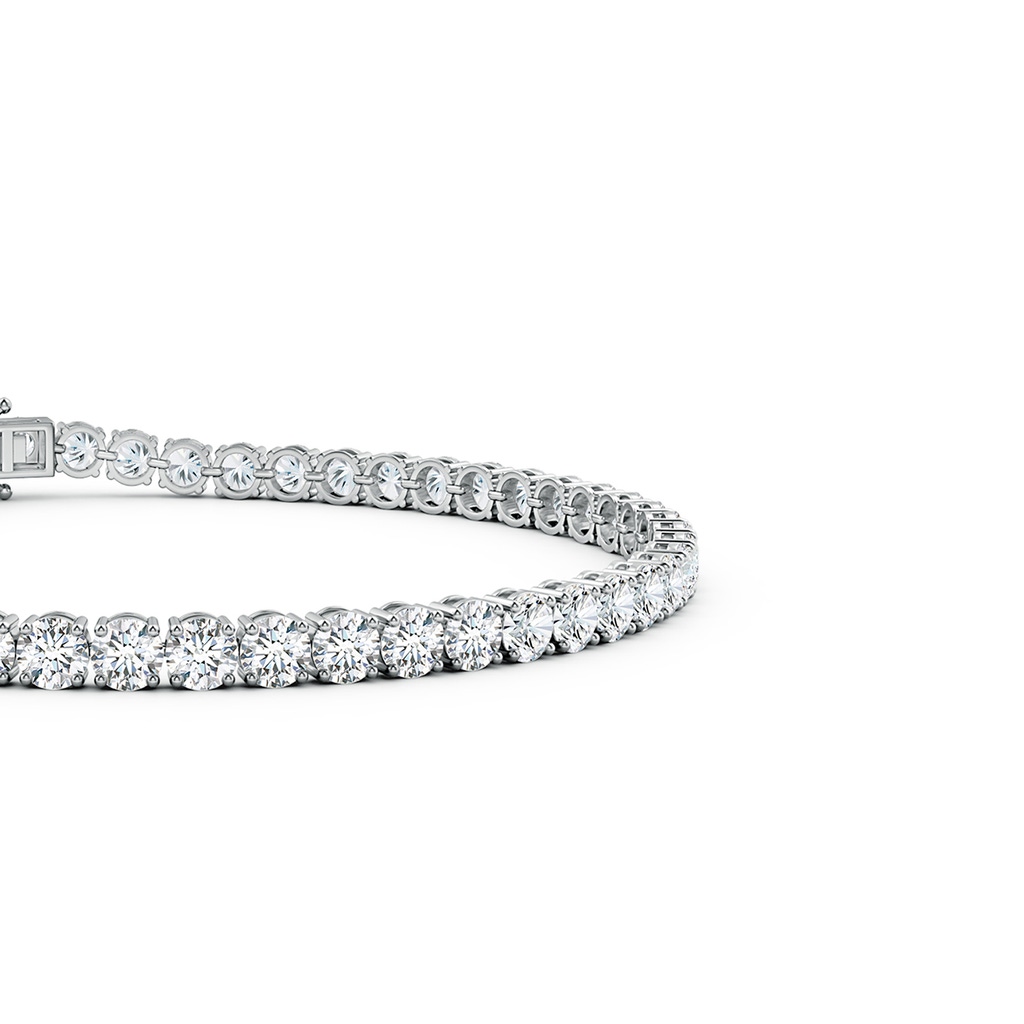 3mm FGVS Round Lab-Grown Diamond Classic Tennis Bracelet in White Gold Side 199