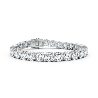 5.8mm FGVS Round Lab-Grown Diamond Classic Tennis Bracelet in White Gold