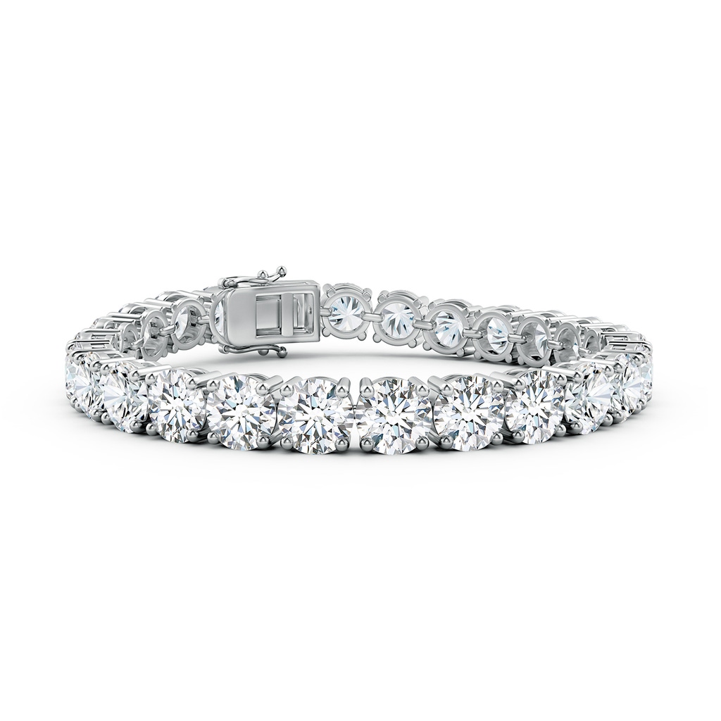 6.35mm FGVS Round Lab-Grown Diamond Classic Tennis Bracelet in White Gold