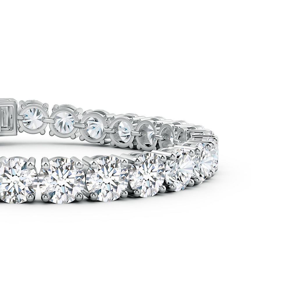6.35mm FGVS Round Lab-Grown Diamond Classic Tennis Bracelet in White Gold - side 199