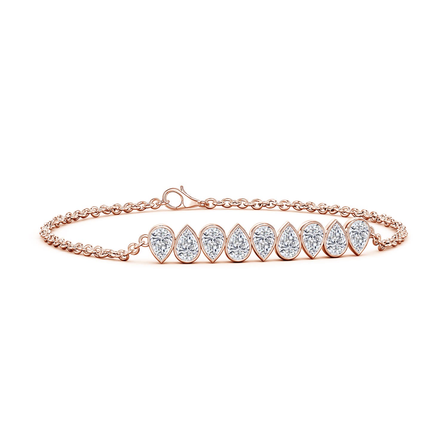 5x3mm FGVS LSB0781D-RG-LOB-FGVS-5x3-70 in Rose Gold