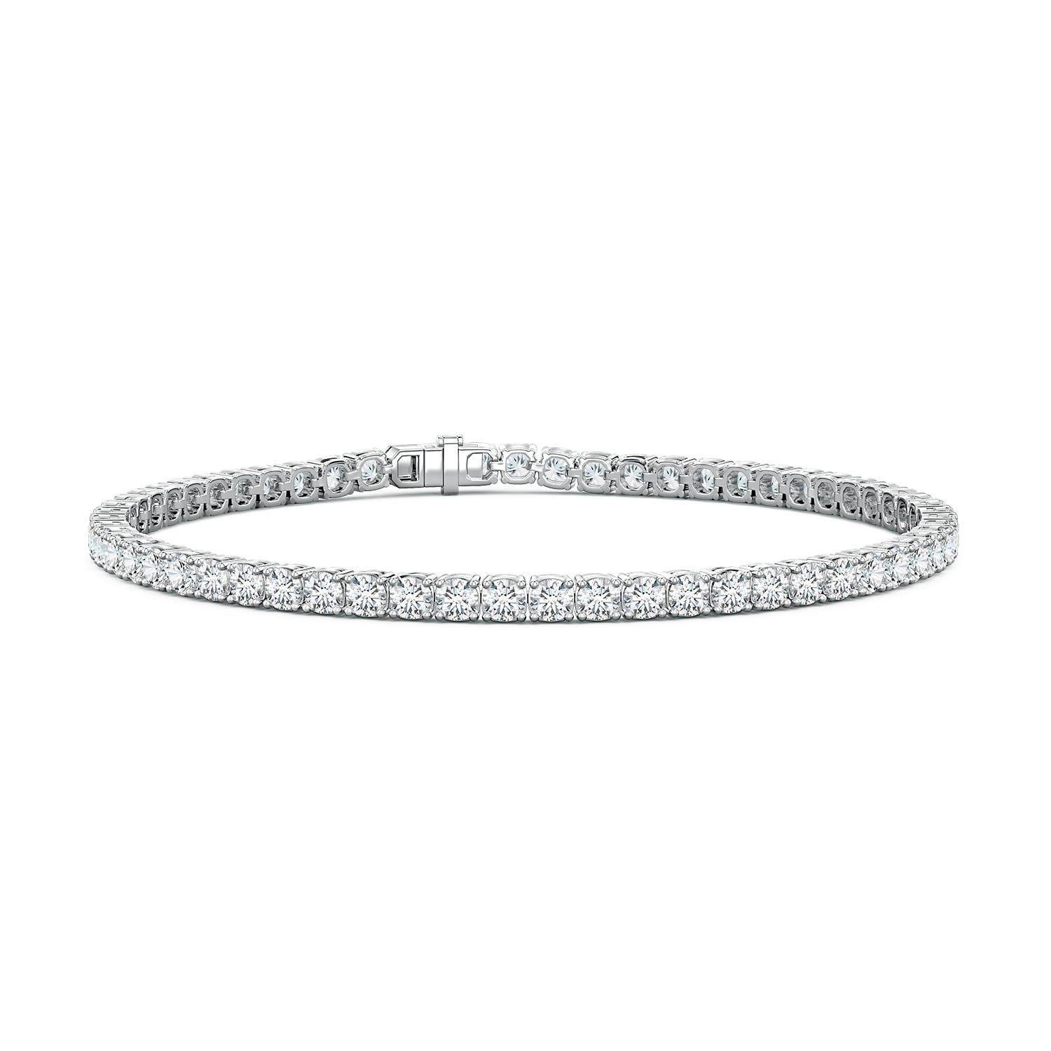 3.4mm FGVS Lab-Grown Diamond Men’s Tennis Bracelet in P950 Platinum