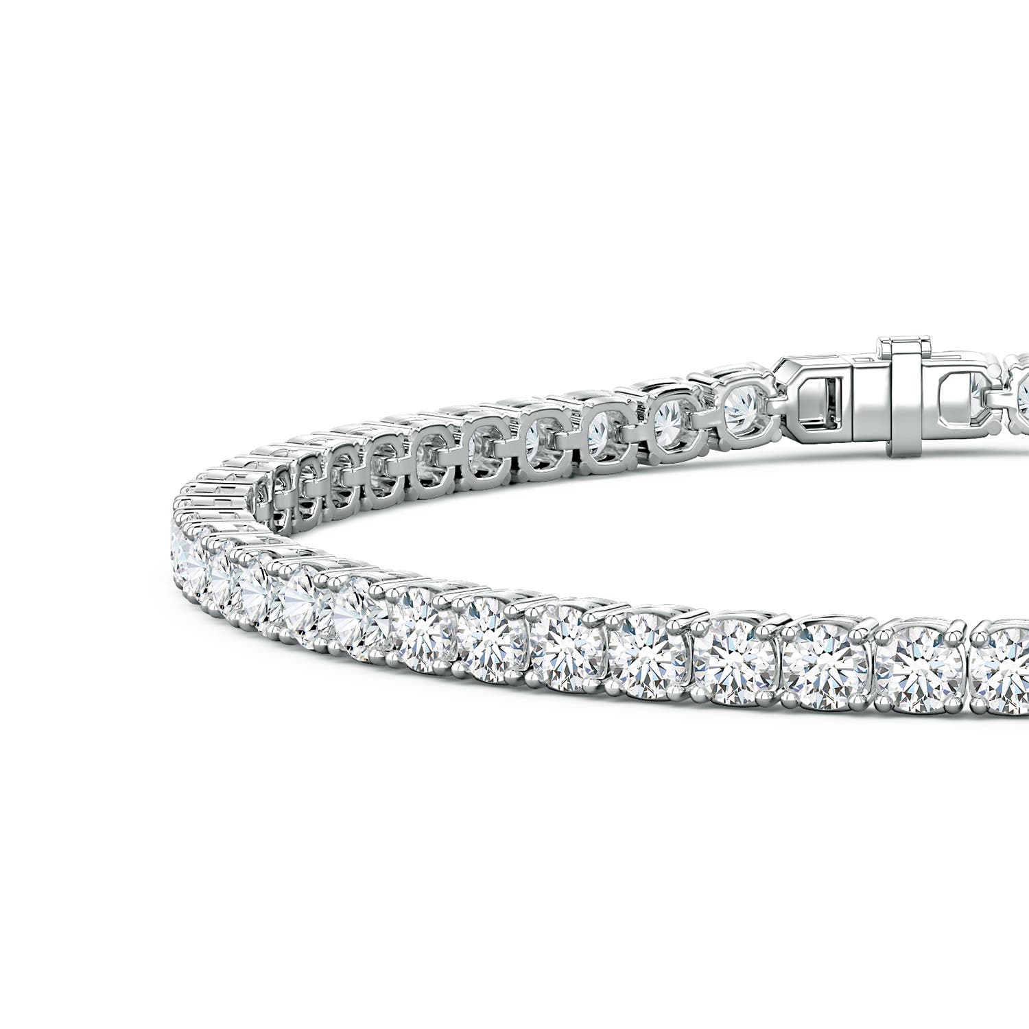 3.4mm FGVS Lab-Grown Diamond Men�s Tennis Bracelet in P950 Platinum