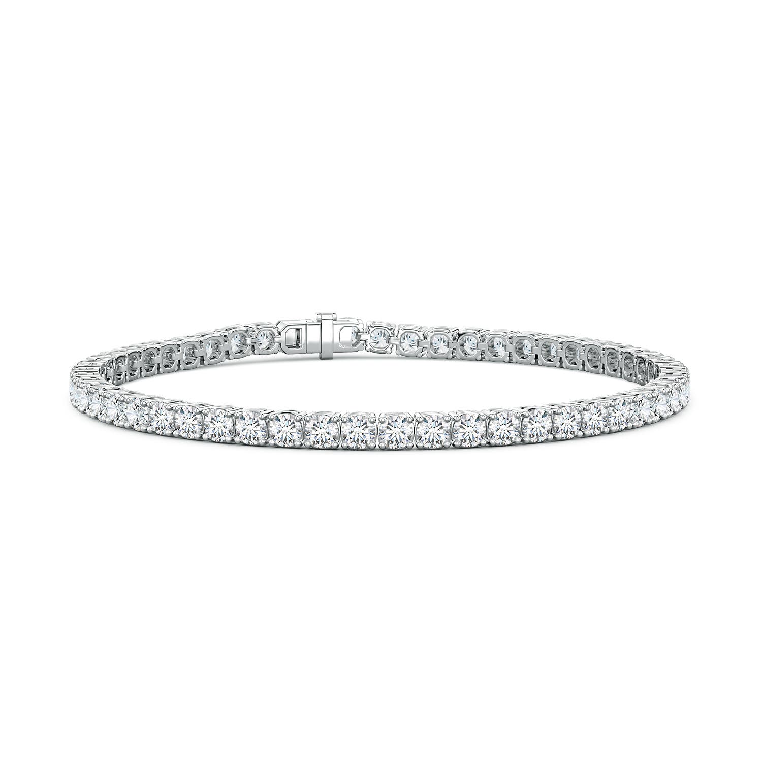 3.7mm FGVS Lab-Grown Diamond Men’s Tennis Bracelet in P950 Platinum