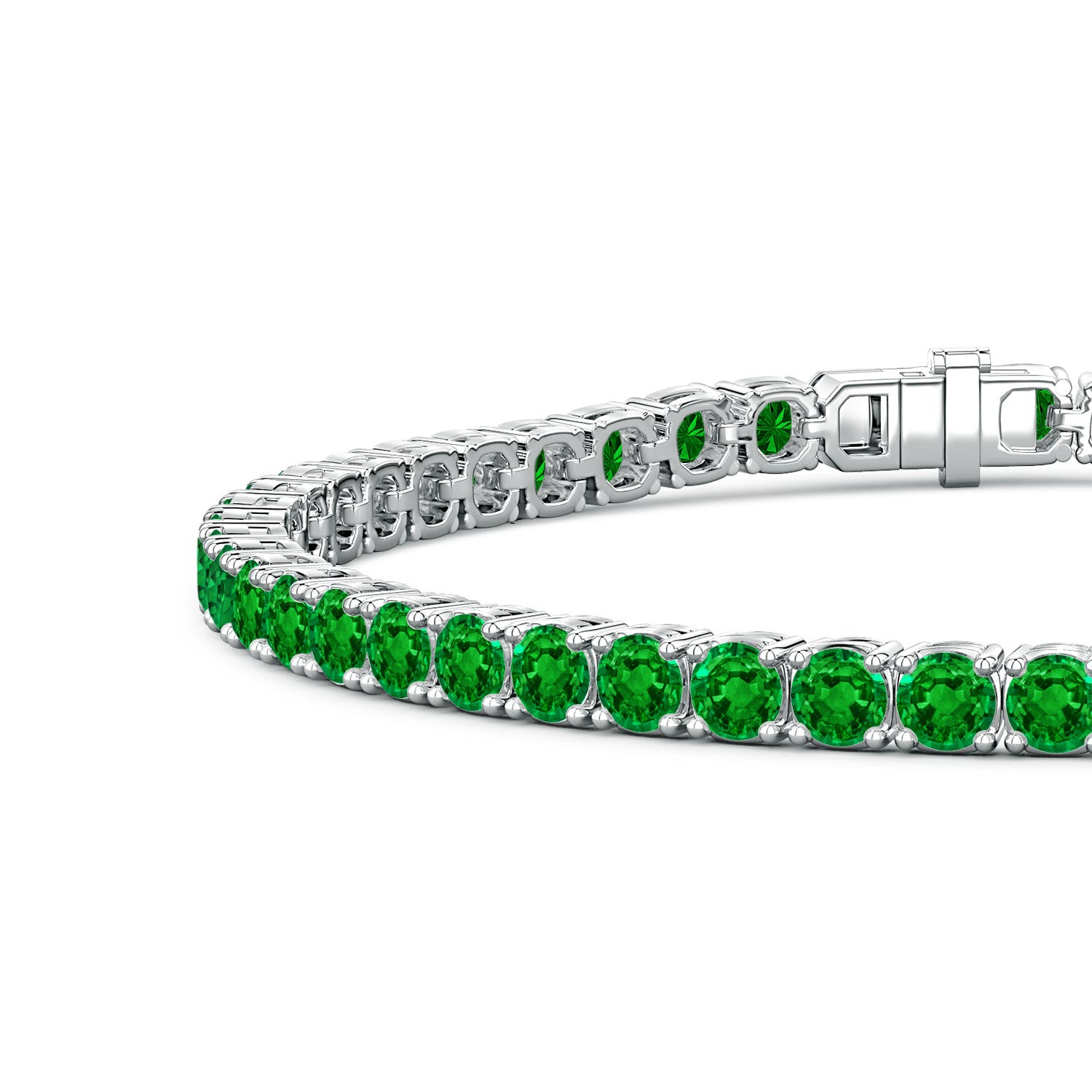 Lab-Grown Emerald Men's Tennis Bracelet