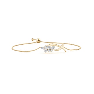 5x3mm IJI1I2 Natori x Angara Multi-Shape Diamond Sumi Stroke Bolo Bracelet in Yellow Gold