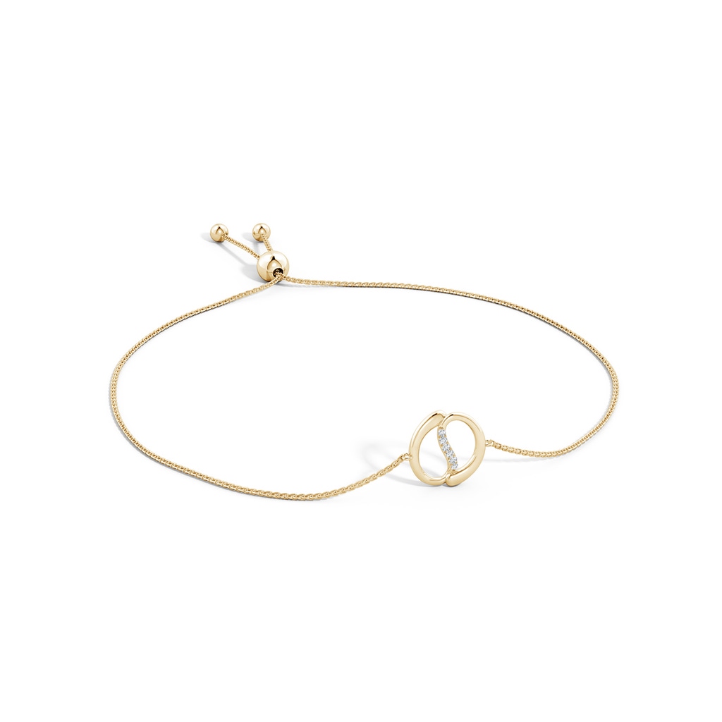 1.2mm HSI2 Natori x Angara Yin-Yang Diamond Shangri-La Bolo Bracelet in Yellow Gold Lifestyle