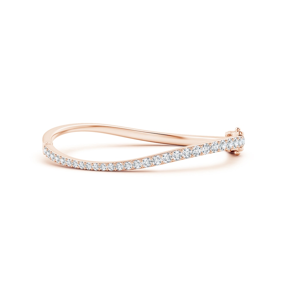 3.7mm HSI2 Natori x Angara Shangri-la - Brush Stroke Diamond Shangri-La Bracelet in Rose Gold