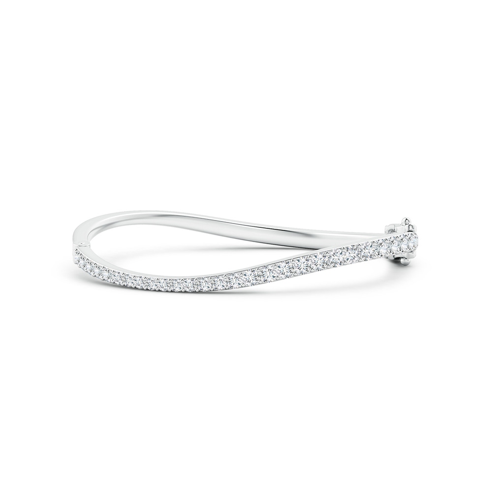 3.7mm HSI2 Natori x Angara Shangri-la - Brush Stroke Diamond Shangri-La Bracelet in White Gold