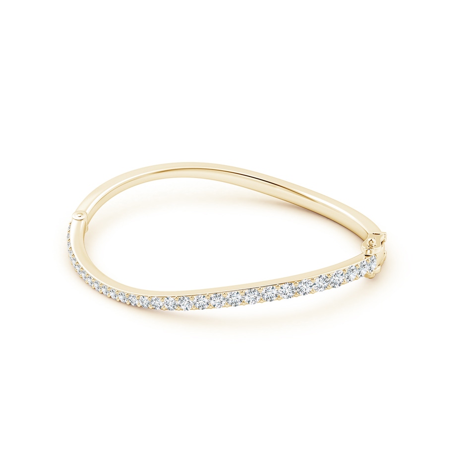 3.7mm HSI2 Natori x Angara Shangri-la - Brush Stroke Diamond Shangri-La Bracelet in Yellow Gold side-1