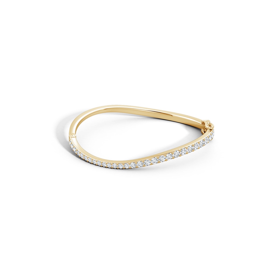 3.7mm HSI2 Natori x Angara Shangri-la - Brush Stroke Diamond Shangri-La Bracelet in Yellow Gold lifestyle