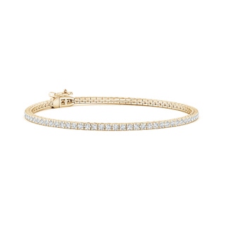 2mm HSI2 Natori x Angara Shangri-La Diamond Tennis Bracelet in Yellow Gold