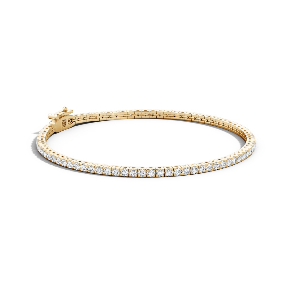 2mm HSI2 Natori x Angara Shangri-La Diamond Tennis Bracelet in Yellow Gold lifestyle