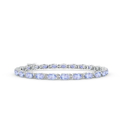Tennis White Gold Tanzanite Bracelets