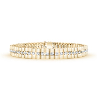 2.2mm GVS2 Prong-Set Diamond Link Bracelet in Yellow Gold