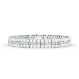 2.2mm HSI2 Prong-Set Diamond Link Bracelet in White Gold