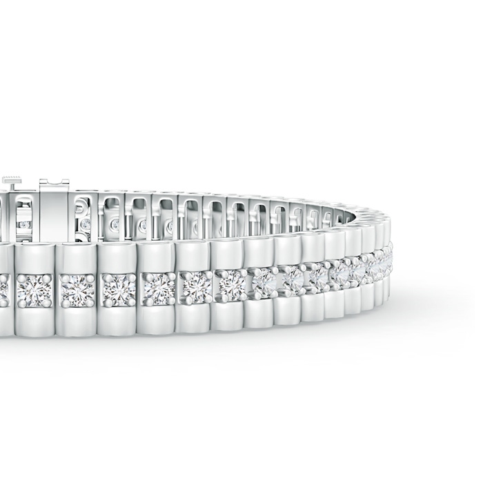 2.2mm HSI2 Prong-Set Diamond Link Bracelet in White Gold product image