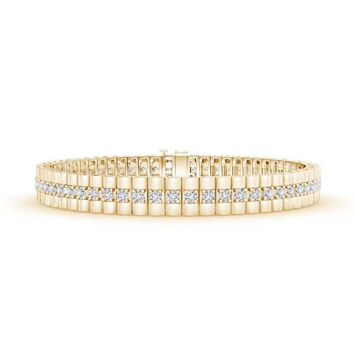 2.2mm HSI2 Prong-Set Diamond Link Bracelet in Yellow Gold