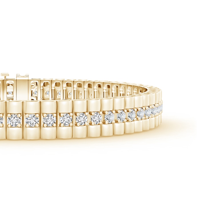 2.2mm HSI2 Prong-Set Diamond Link Bracelet in Yellow Gold product image