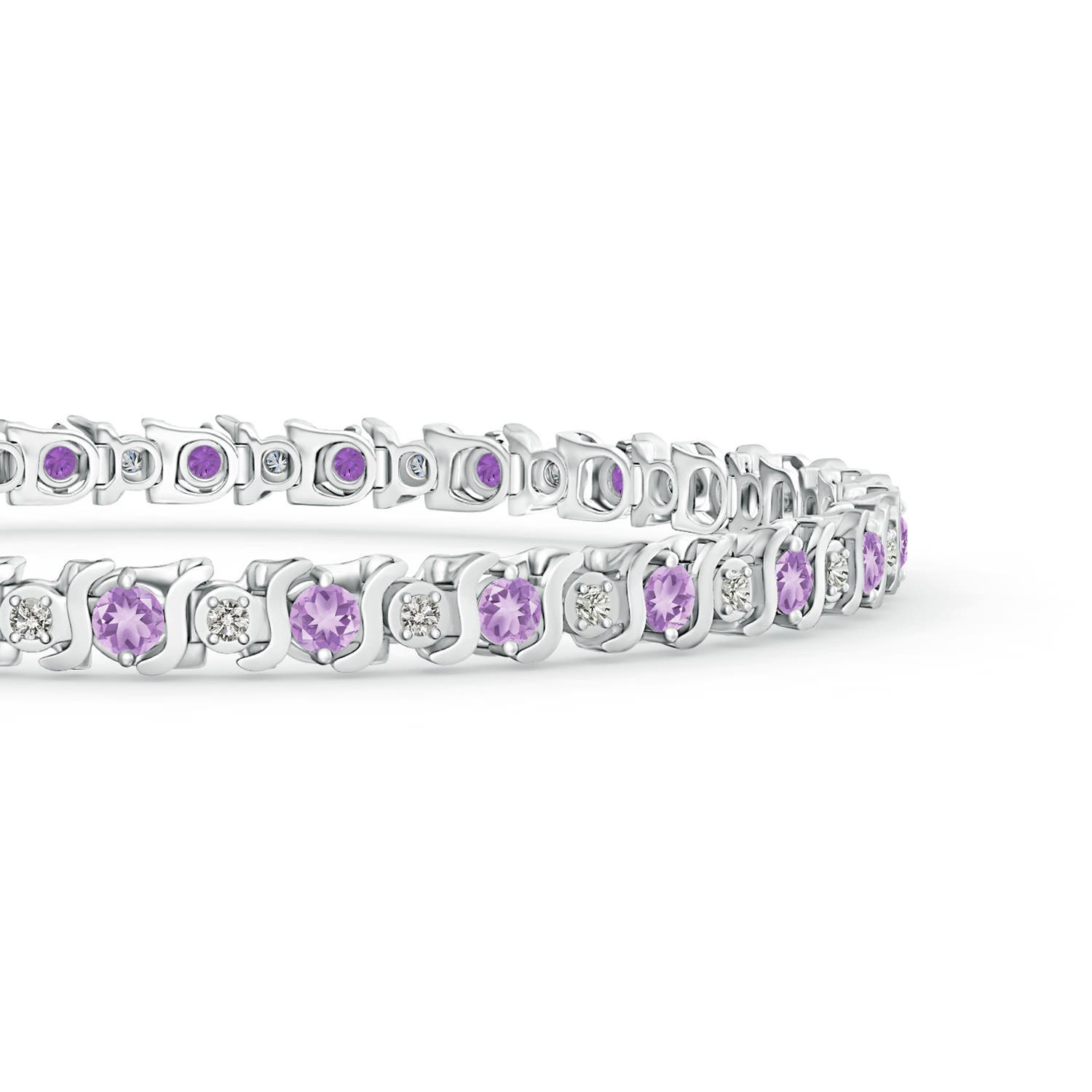 A - Amethyst / 4.52 CT / 14 KT White Gold