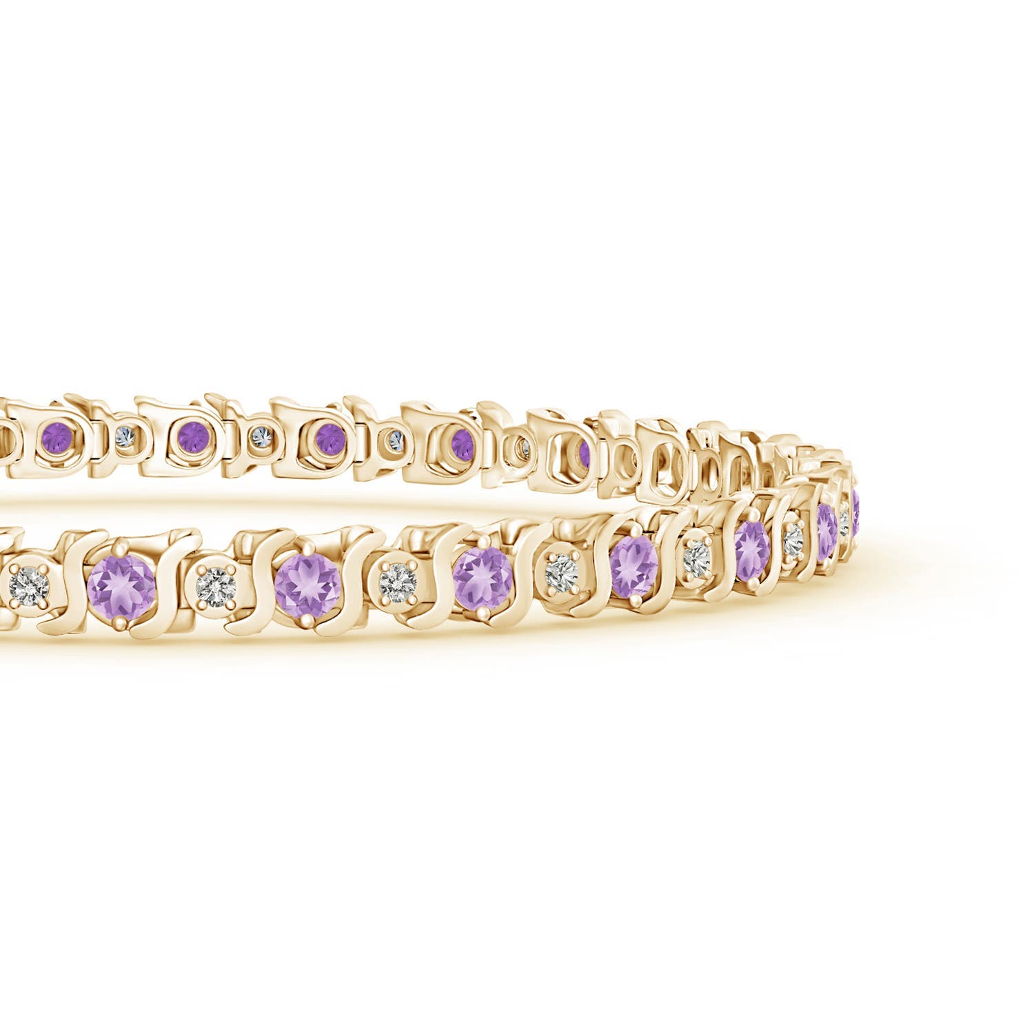 A - Amethyst / 4.52 CT / 14 KT Yellow Gold