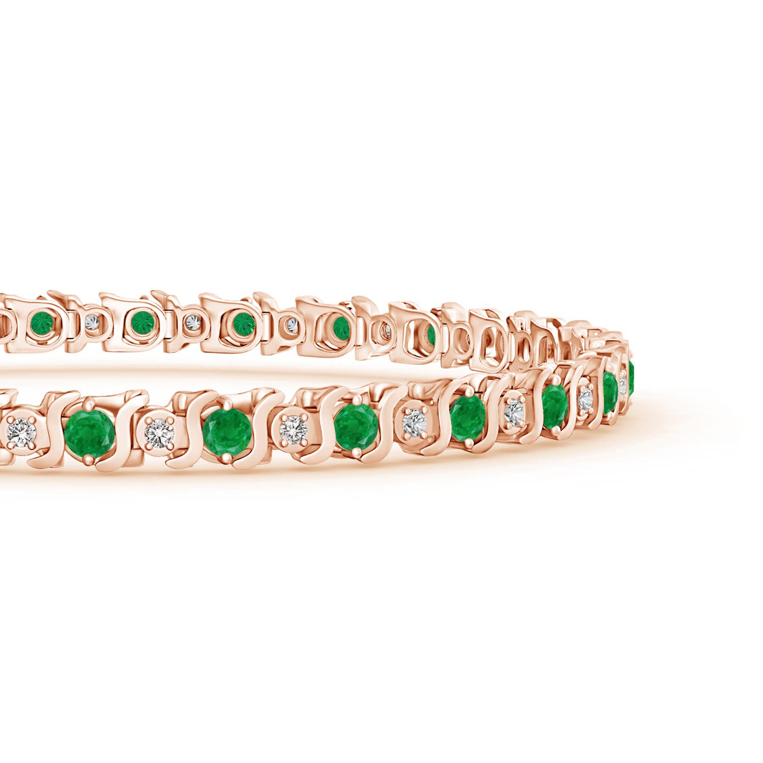 AA - Emerald / 4.62 CT / 14 KT Rose Gold