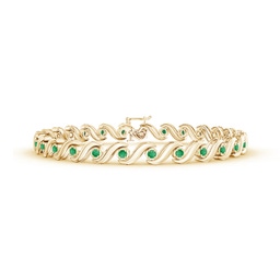 Yellow Gold Yellow Gold Emerald Bracelets