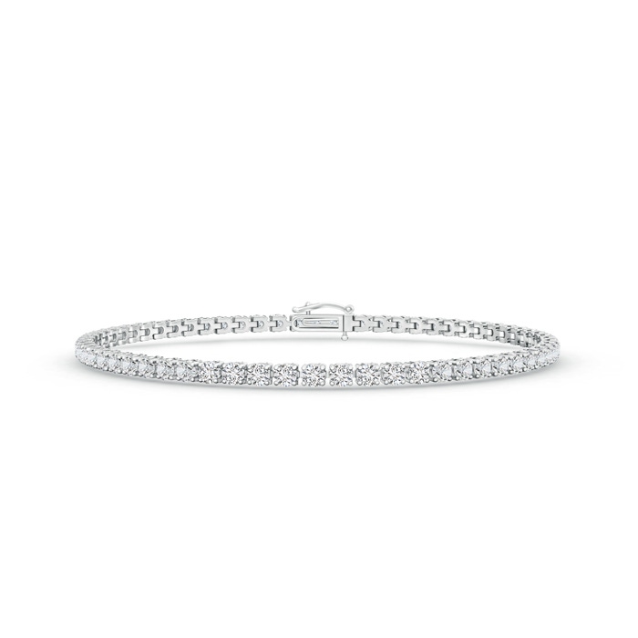 2.2mm HSI2 Diamond Eternity Tennis Bracelet in White Gold 