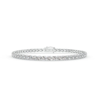 2.9mm IJI1I2 Diamond Eternity Tennis Bracelet in White Gold