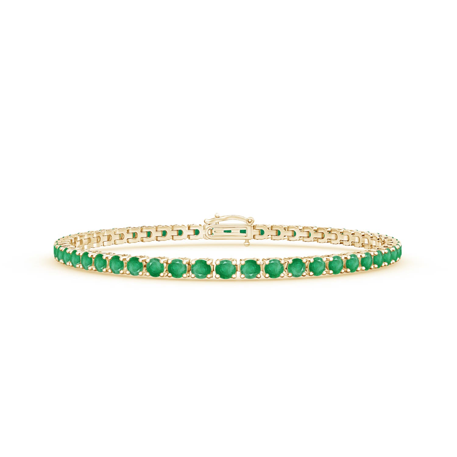 A - Emerald / 5.42 CT / 14 KT Yellow Gold