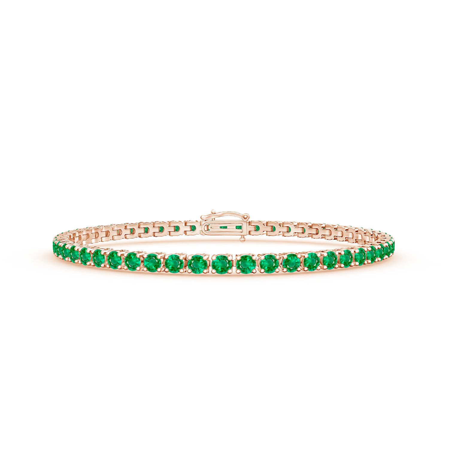 AAA - Emerald / 5.42 CT / 14 KT Rose Gold