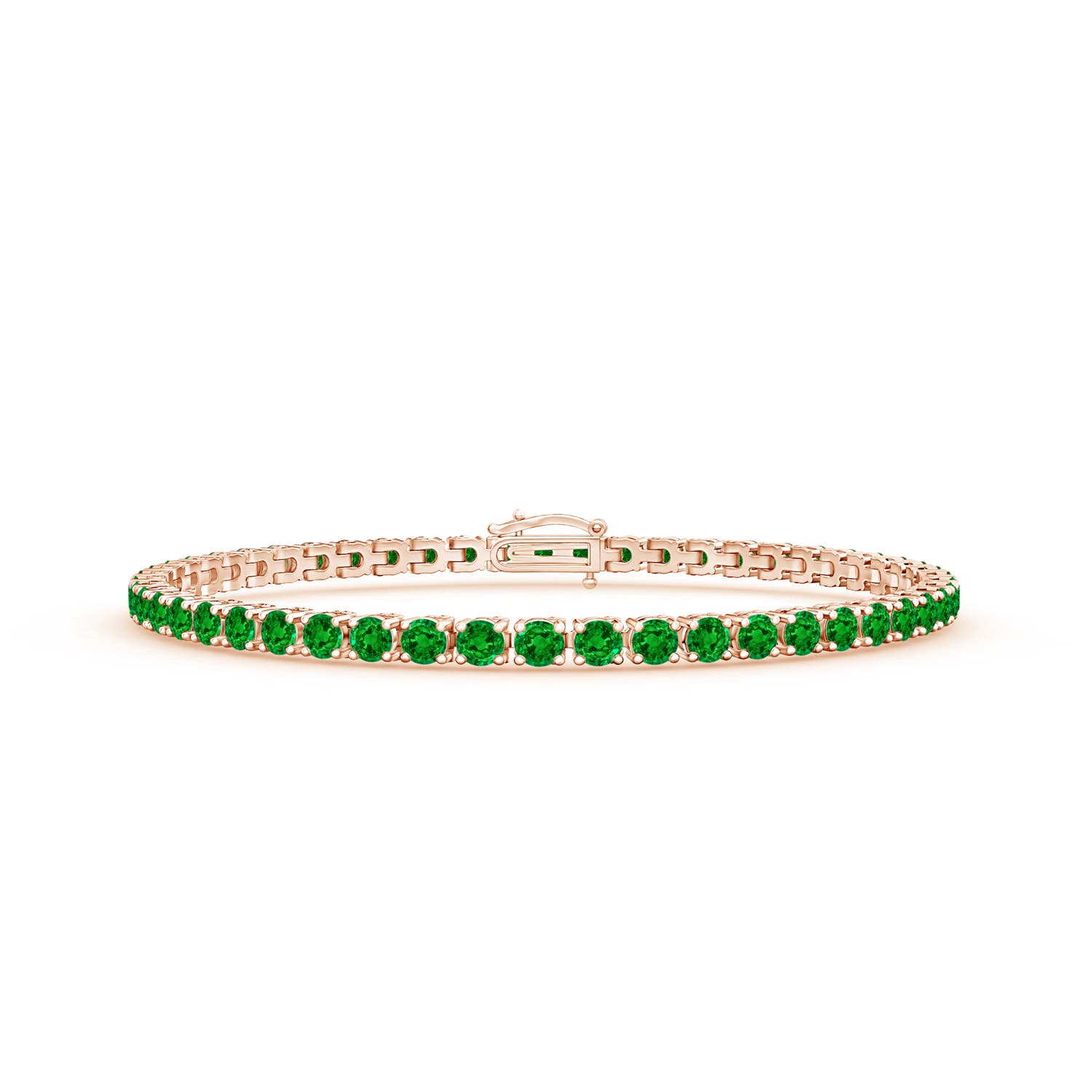 AAAA - Emerald / 5.42 CT / 14 KT Rose Gold