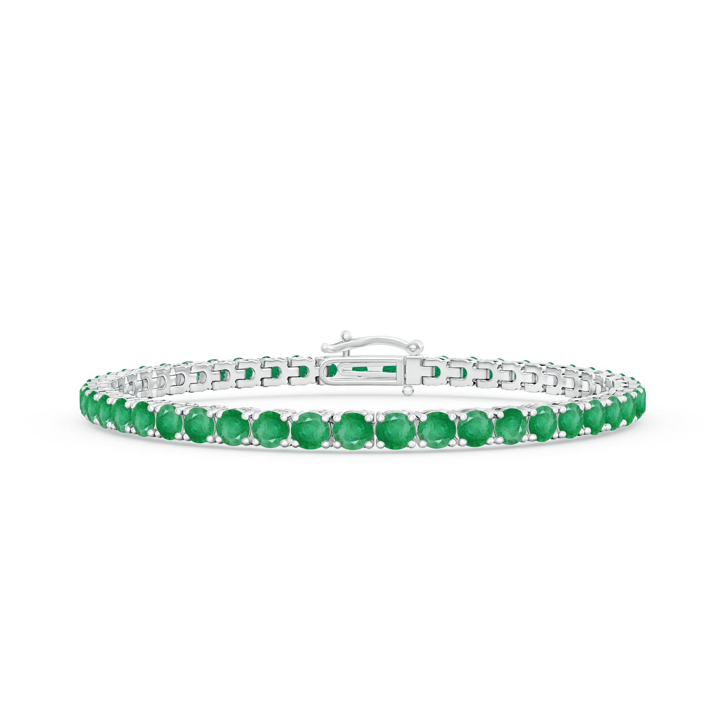 A - Emerald / 7.35 CT / 14 KT White Gold