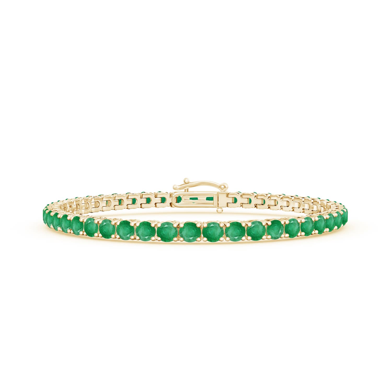 A - Emerald / 7.35 CT / 14 KT Yellow Gold