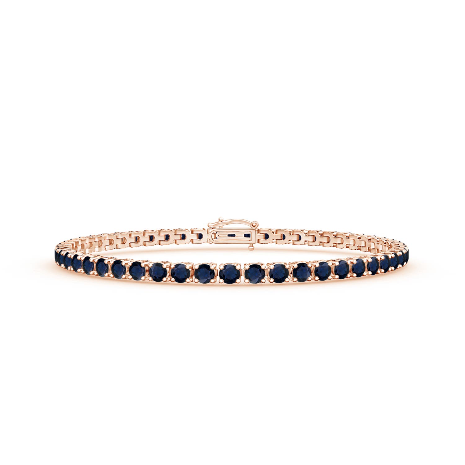 A - Blue Sapphire / 7.41 CT / 14 KT Rose Gold