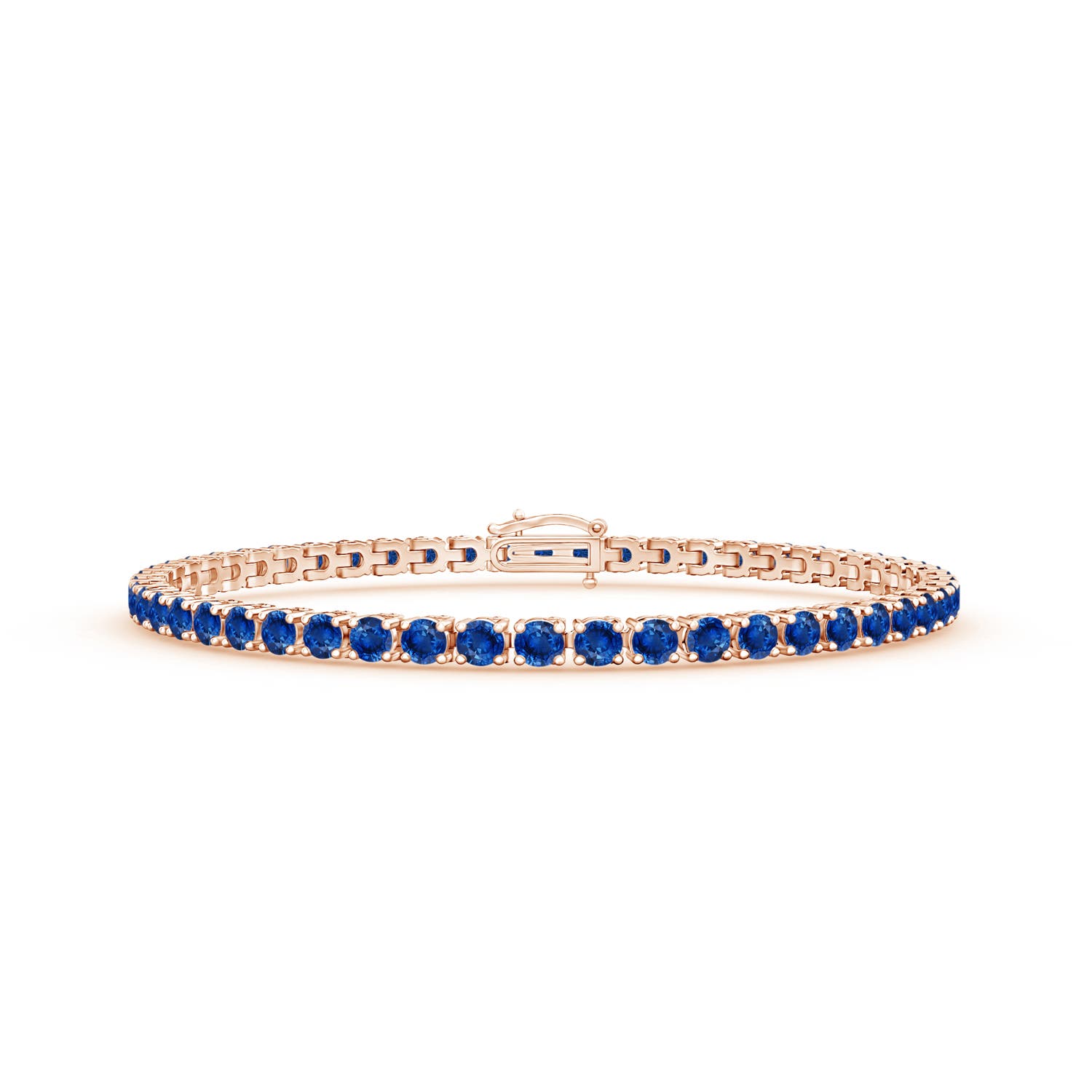 AAA - Blue Sapphire / 7.41 CT / 14 KT Rose Gold